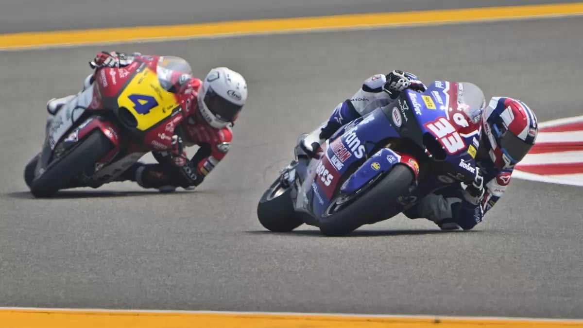 Action from the Moto 2 practice session at the Buddh International Circuit on Friday.