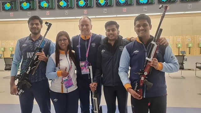 India At Asian Games 2023: Men’s 10m Air Rifle Team Breaks World Record, Wins Country's First Gold Medal