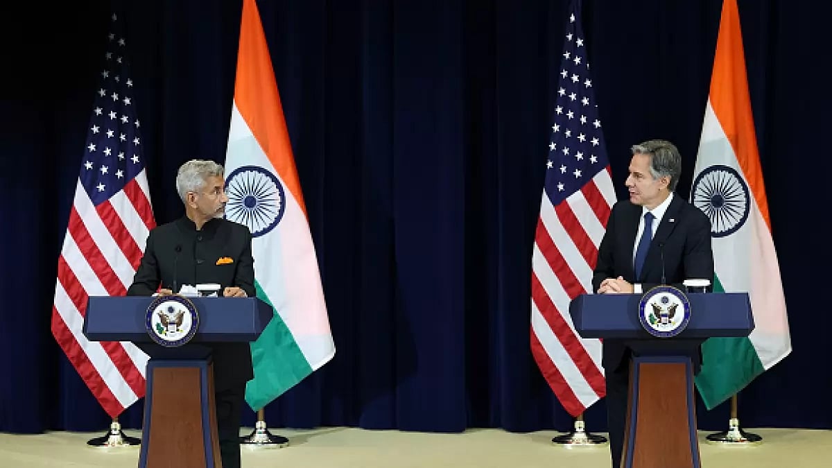 US Secretary of State Antony Blinken and Indian External Affairs Minister Subrahmanyam Jaishankar. - null
