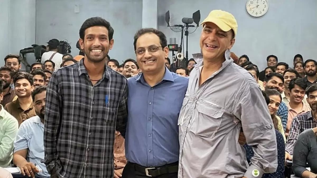 Vikrant Massey during 12th fail shoot