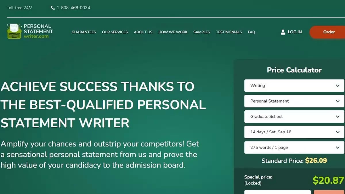 Personal Statement Writing Services