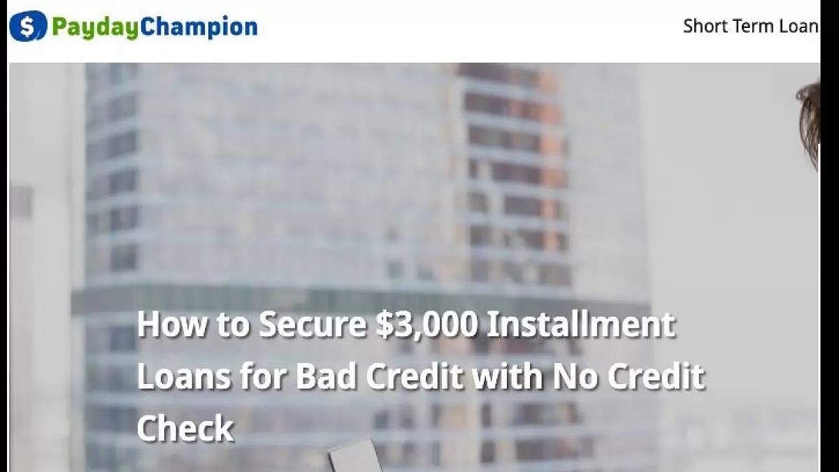 Best 5 3000 Loans Bad Credit Online No Credit Check Personal