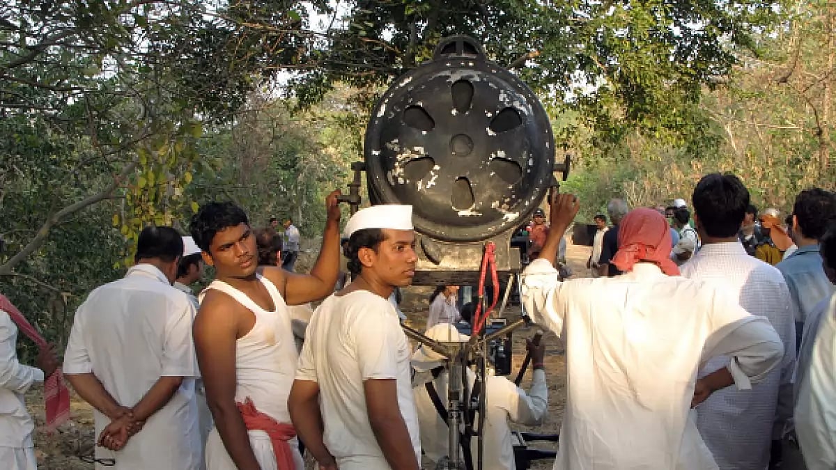 Technicians on a shoot location
