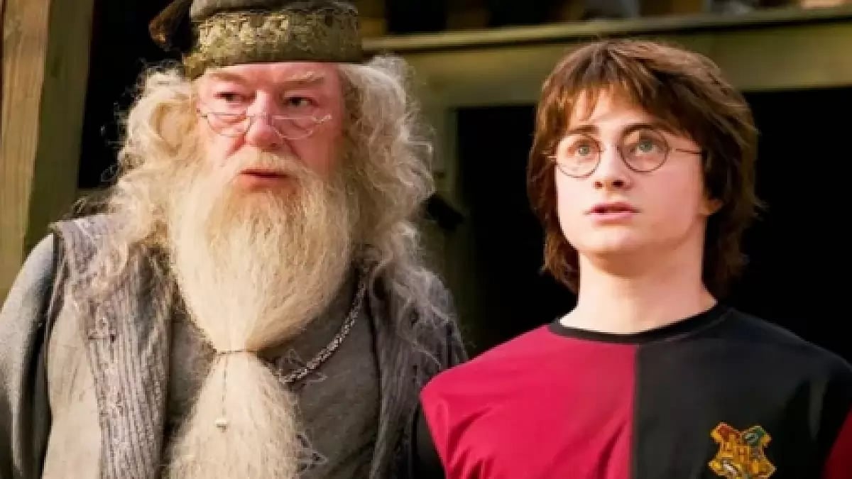 Michael Gambon, Daniel Radcliffe in 'Harry Potter'