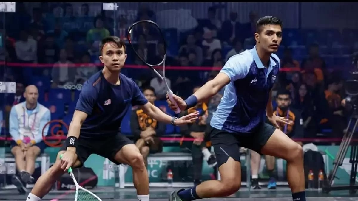 Indian Men's Squash team win gold at the Asian Games 2023.
