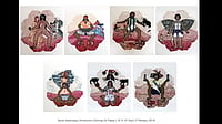 Sonal Varshneya I Etching On Paper I 15' X 15' Each (7 Panels) I 2019