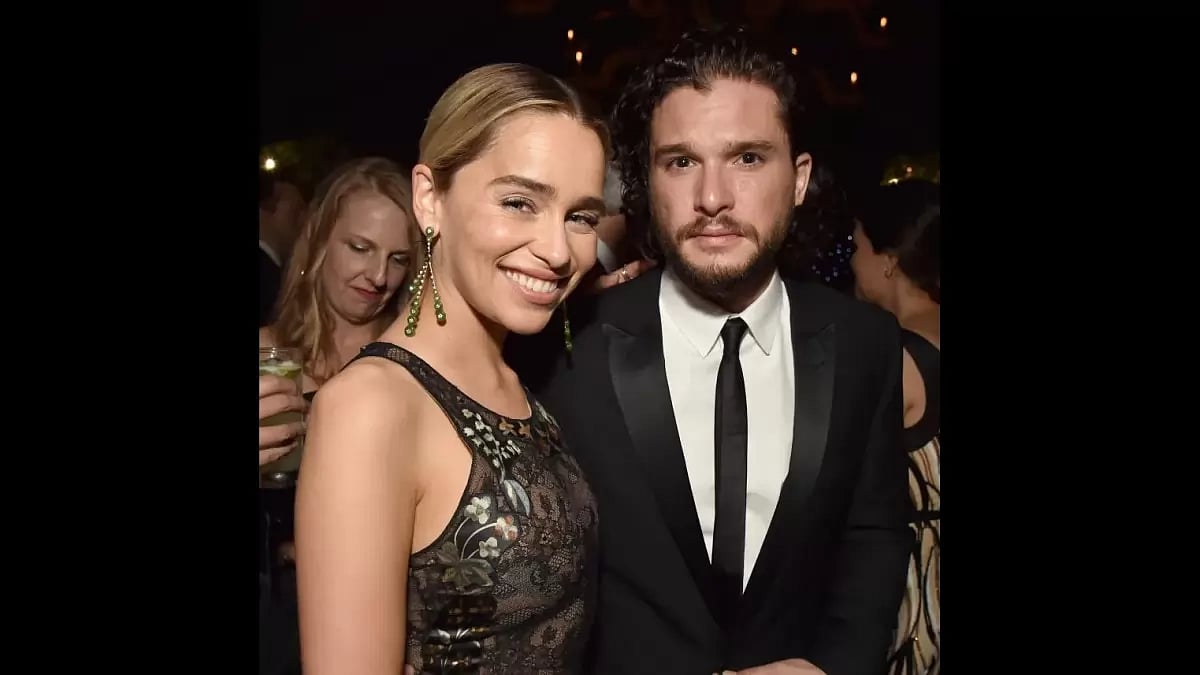 Emilia Clarke and Kit Harington