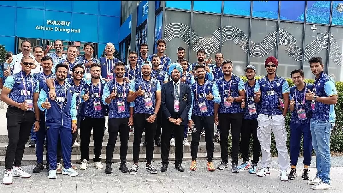 Indian Men's Cricket team at the Asian Games 2023 in Hangzhou.
