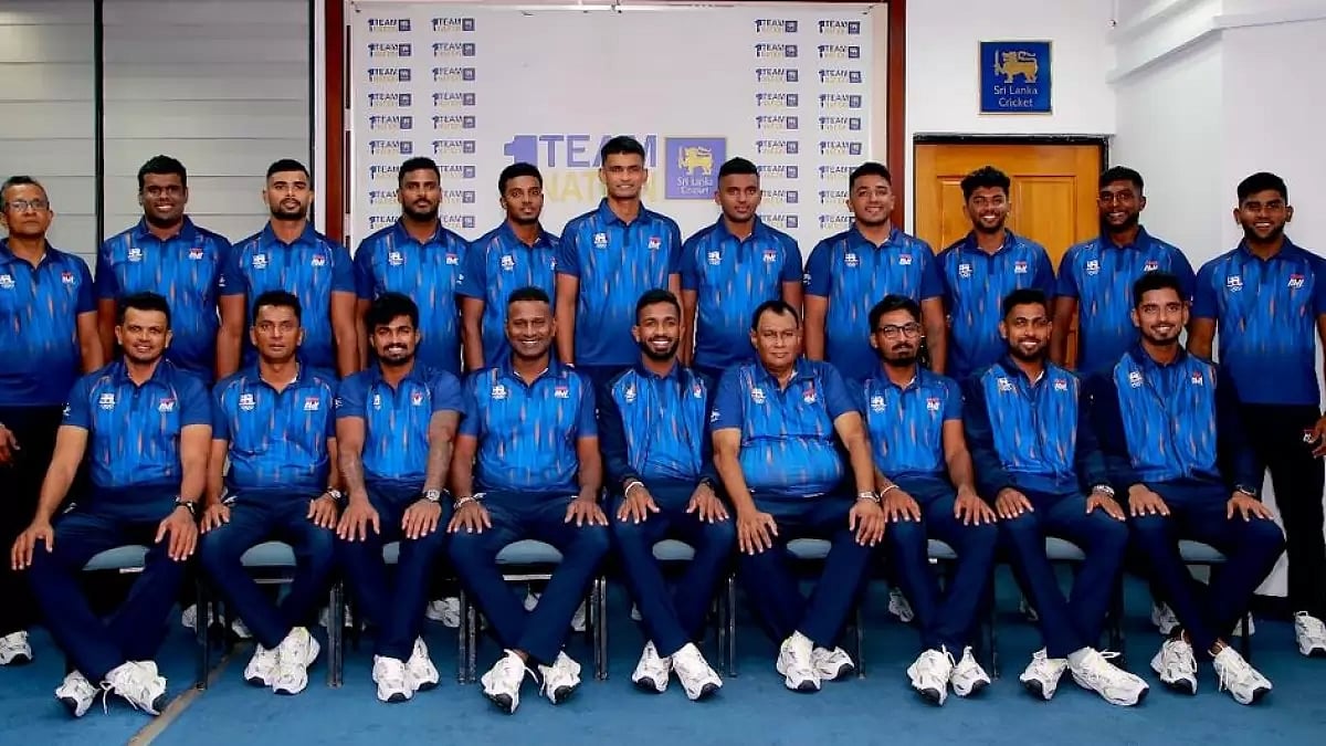 Sri Lankan team for the Hangzhou Asian Games.