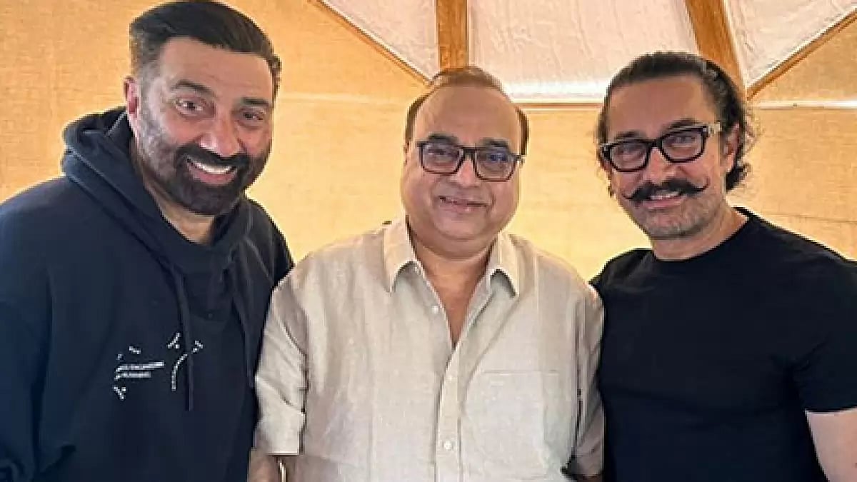 Sunny Deol, Rajkumar Santoshi, Aamir Khan