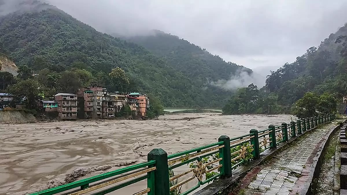 Flash floods in Sikkim