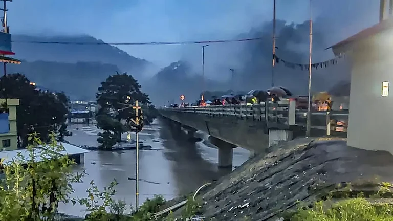 Flash floods in Sikkim - null