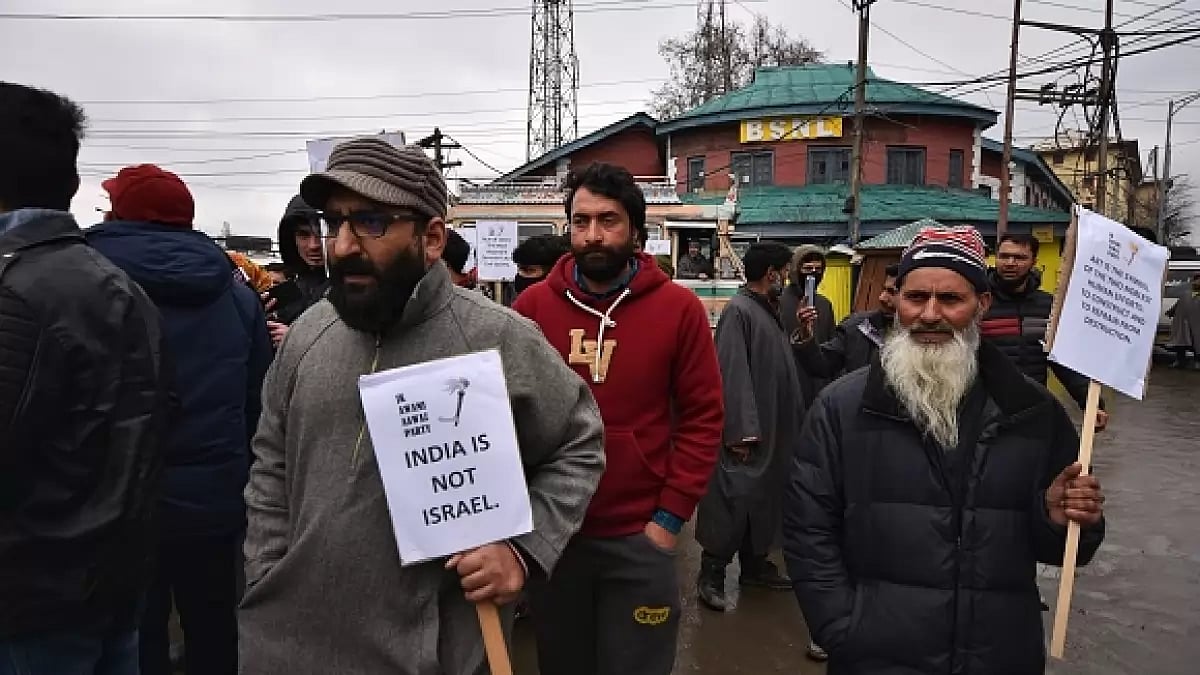 Press freedom protest in Srinagar