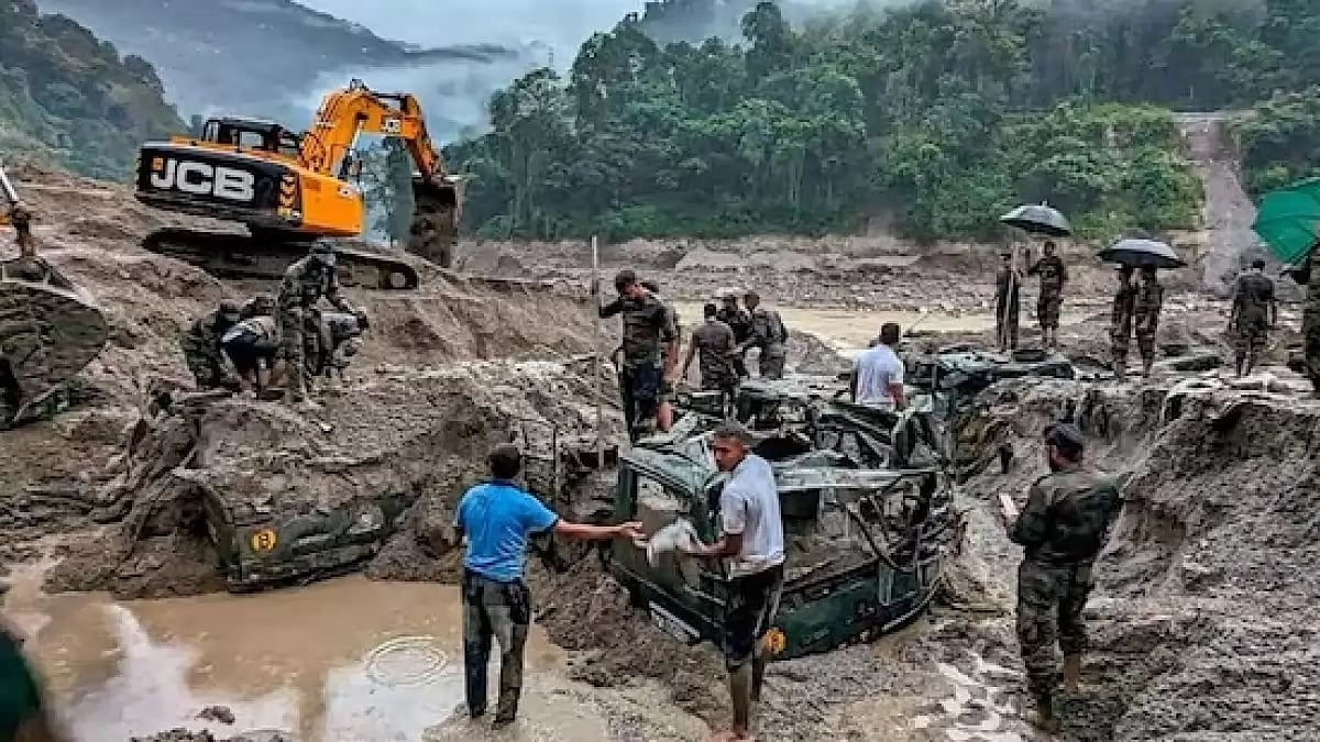 Rescue operations underway in flood-hit Sikkim