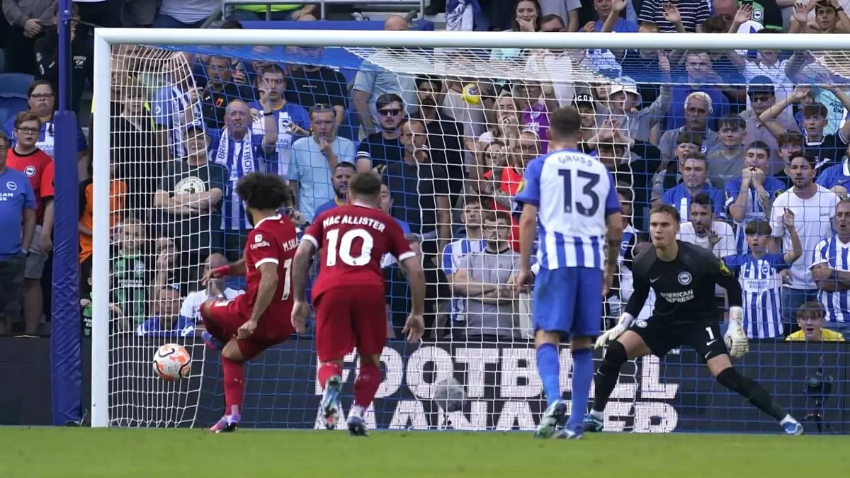 Liverpool drew 2-2 against Brighton in this English Premier League fixture