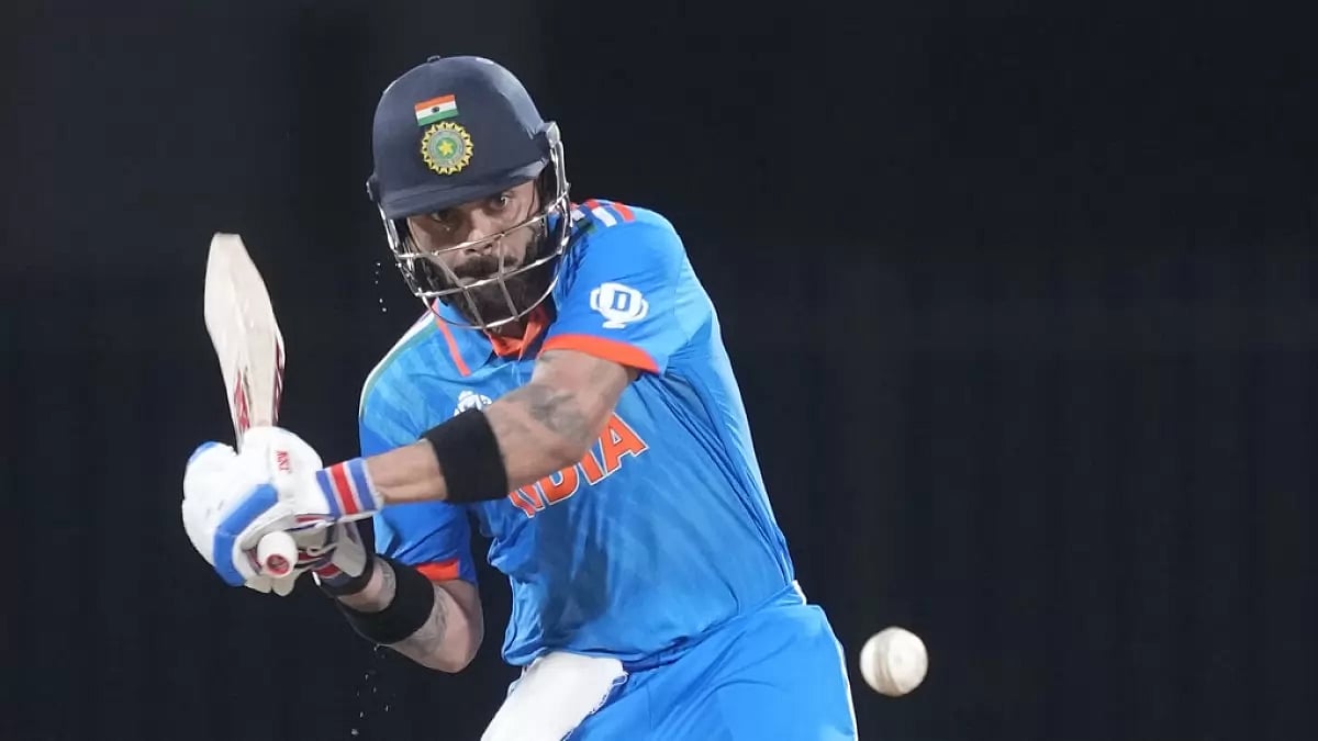 Virat Kohli in action during his 85-run knock in Chennai on Sunday.