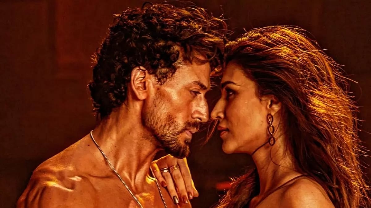 Tiger Shroff and Kriti Sanon in Ganapath- A Hero Is Born