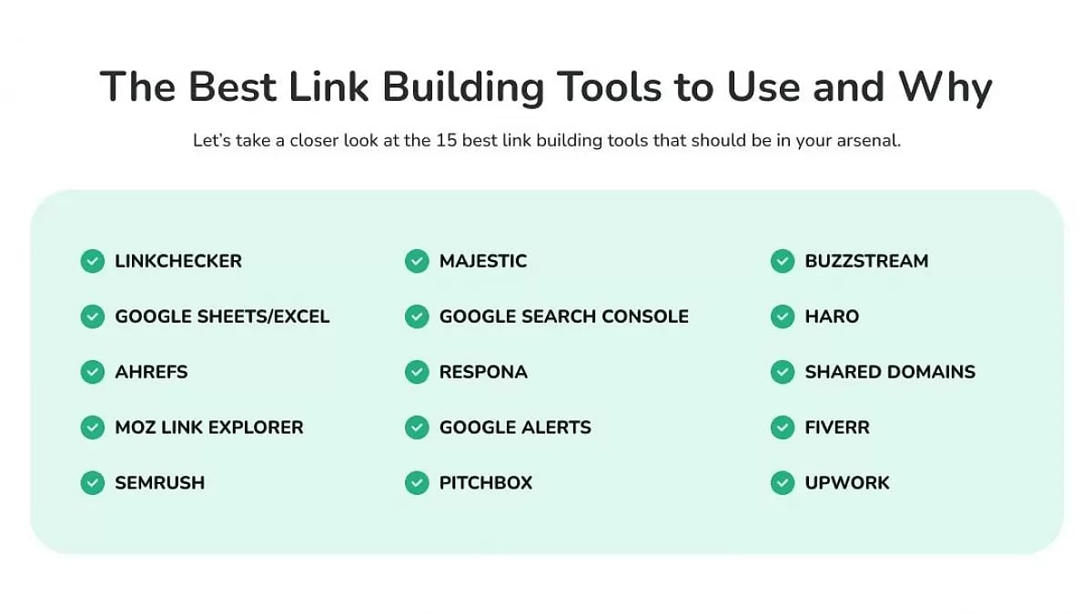 The Best Link Building Tools