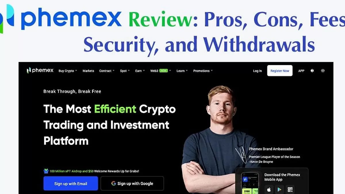 Phemex review: Pros, Cons, Fees, Security, Withdrawals