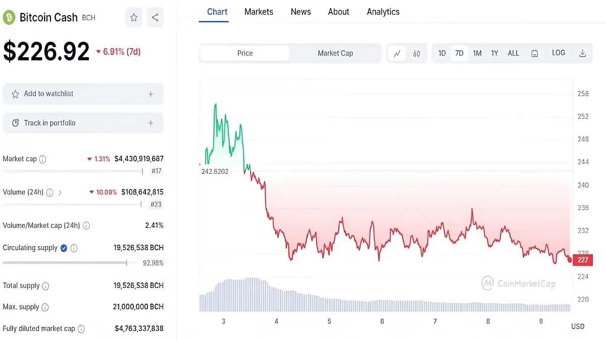 CoinMarketCap Dubs Bitcoin Cash