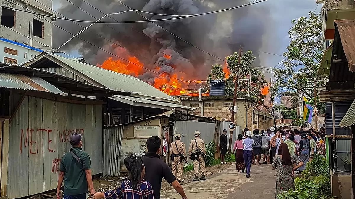 Visual from conflict-hit Manipur