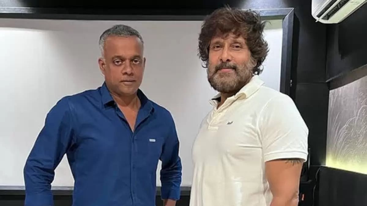 Gautam Vasudev Menon and Chiyaan Vikram