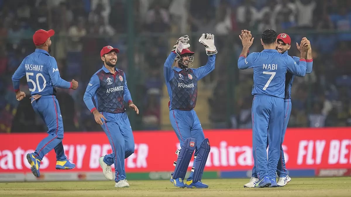 Afghanistan take on New Zealand at the MA Chidambaram stadium in Chennai. - null