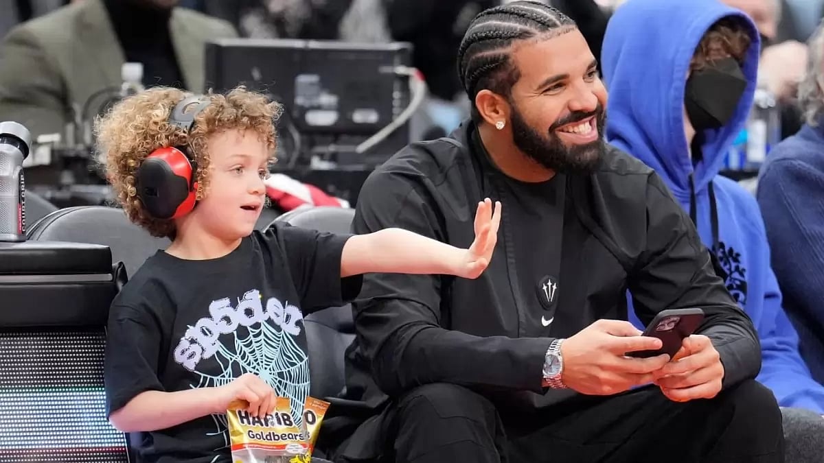 Drake with son Adonis