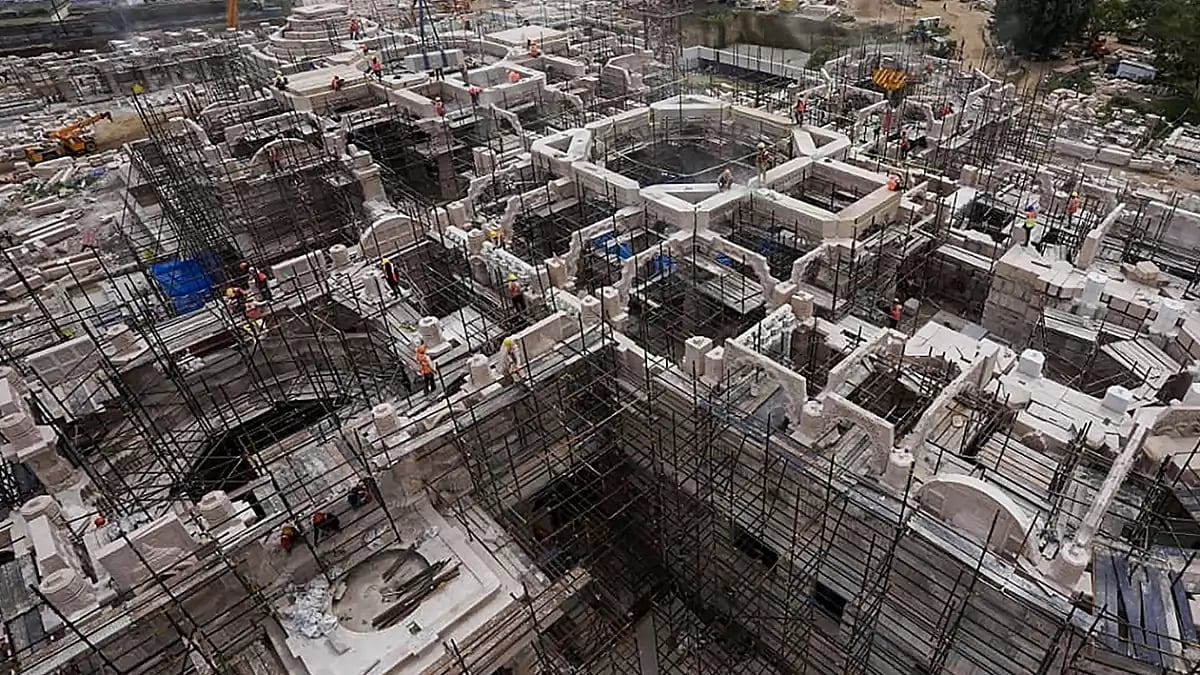 Construction of Ram Mandir in full swing