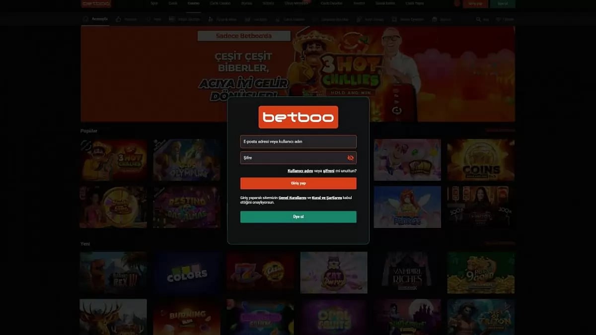 Betboo Giriş