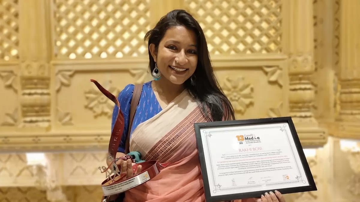 Outlook's Rakhi Bose wins Laadli Media Award
