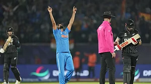 Mohammed Shami took fifer (5/54) against New Zealand in Dharamsala