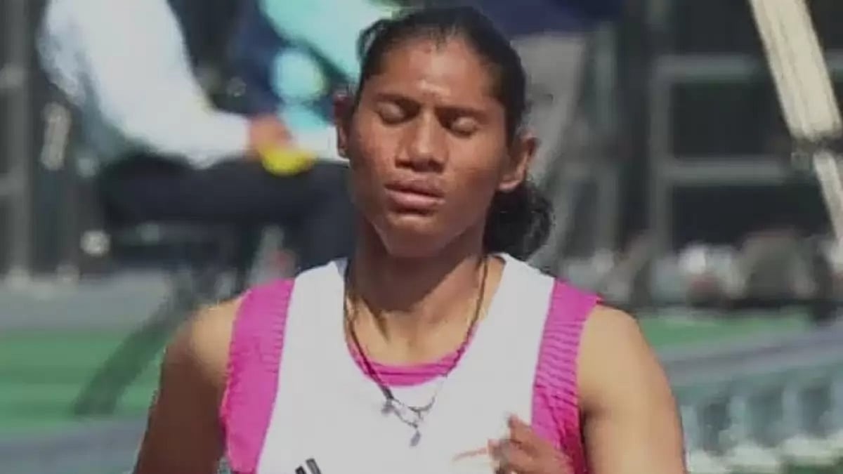 India's gold-winning para sprinter Deepthi Jeevanji.