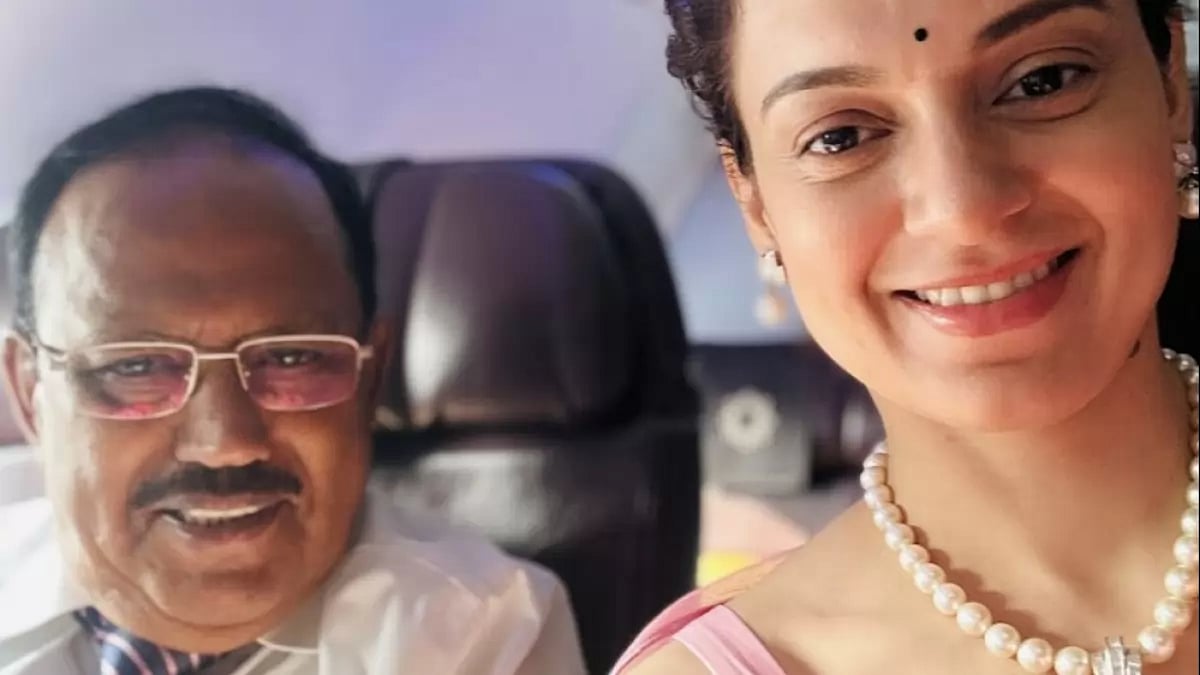 Kangana Ranaut with Ajit Doval