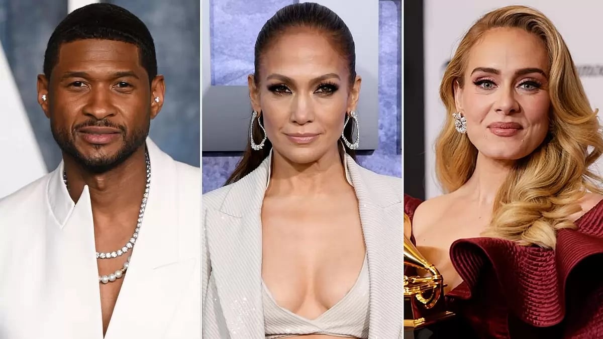 Jennifer Lopez Dances To Usher, Adele Tracks At Their Las Vegas Concerts