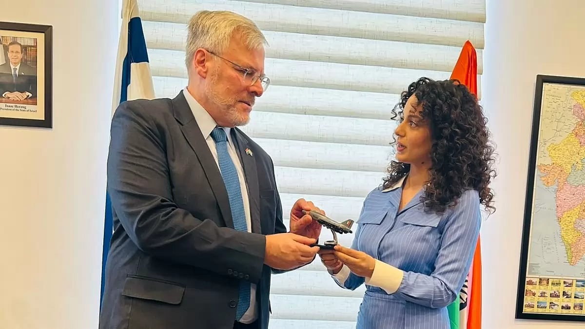 Kangana Ranaut With Israel Ambassador Naor Gilon