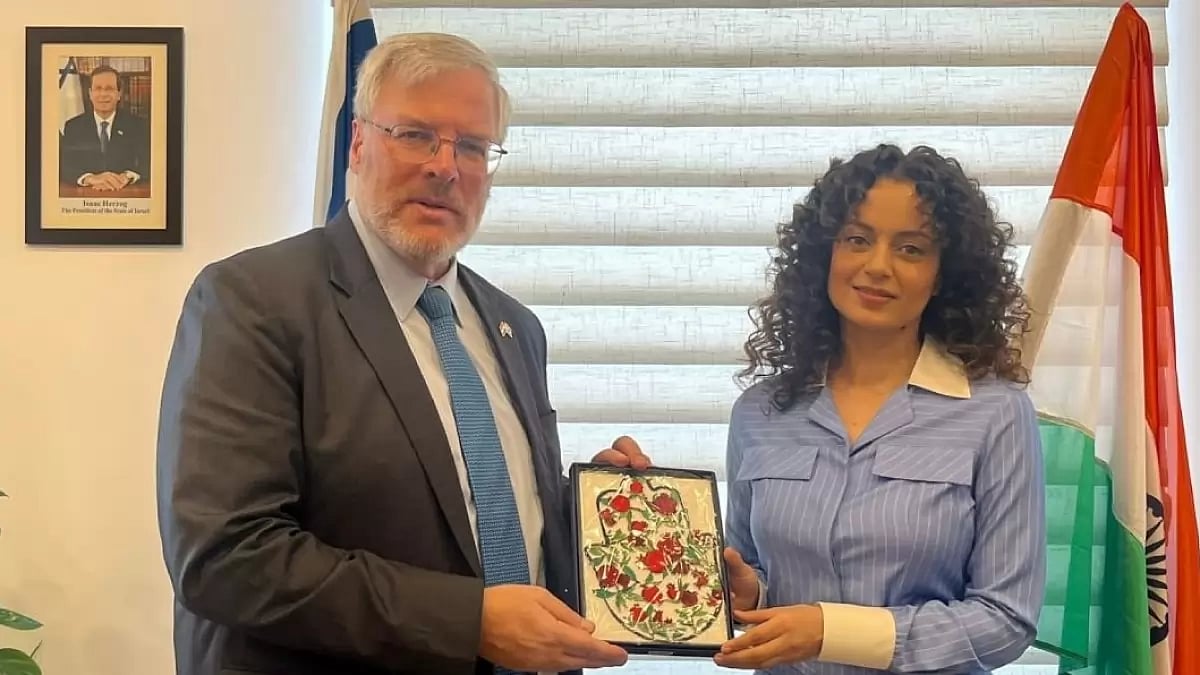 Kangana Ranaut met Israel's ambassador to India Naor Gilon.