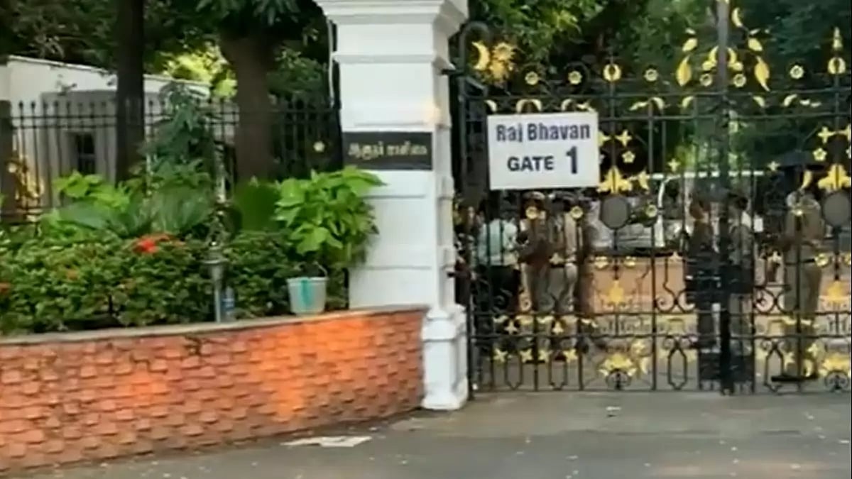 Raj Bhavan in Chennai, which is the official residence of Tamil Nadu governor RN Ravi