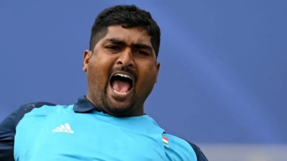 India's gold-winning para shot put athlete Sachin Sarjerao Khilari.