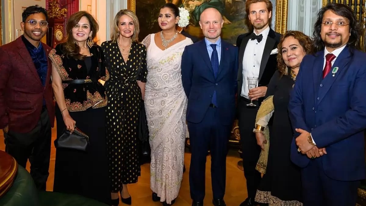 Sudha Reddy and Tushar Agarwal with Guests