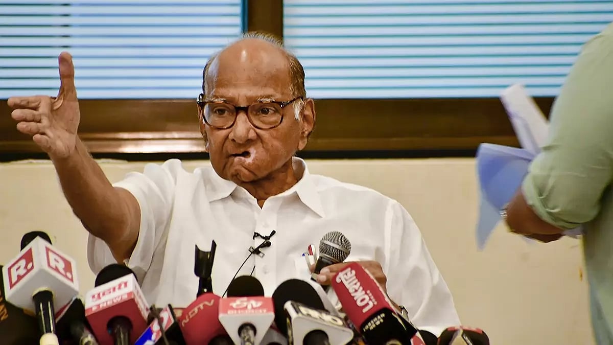 Sharad Pawar addressing media