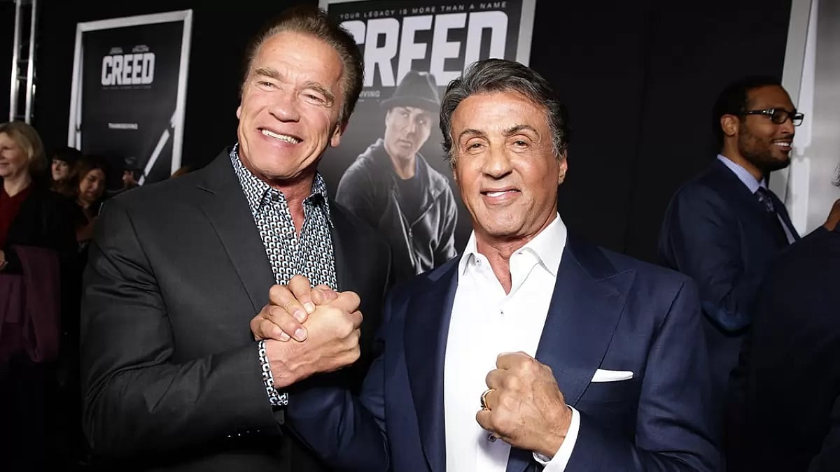 Arnold Schwarzenegger and Sylvester Stallone