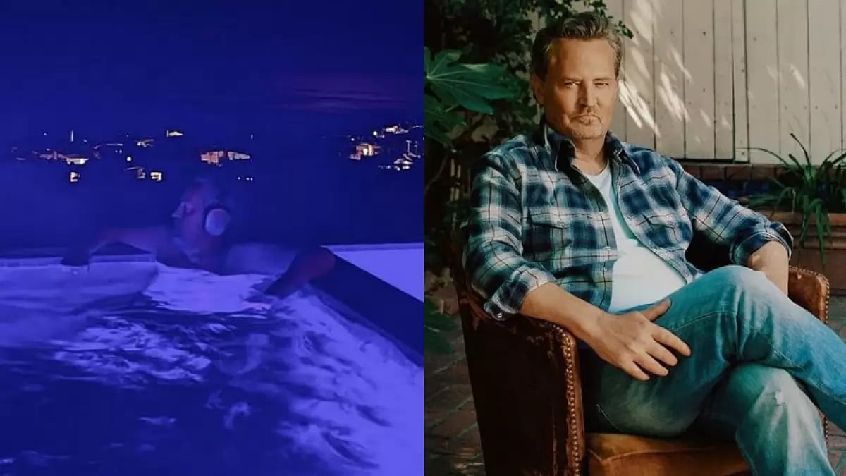 Matthew Perry's Last Instagram Picture Relaxing In A Hot Tub Goes Viral ...
