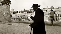 Bethlehem, Jerusalem And A Friend In Gaza Caught in the Crossfire: An elderly Jewish man walks in Jerusalem