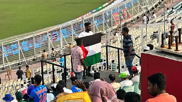 PAK Vs BAN: Four Detained For Waving Palestinian Flag During ICC Cricket World Cup 2023 Match At Kolkata's Eden Gardens