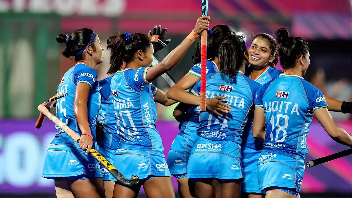File image of Indian womens hockey team.