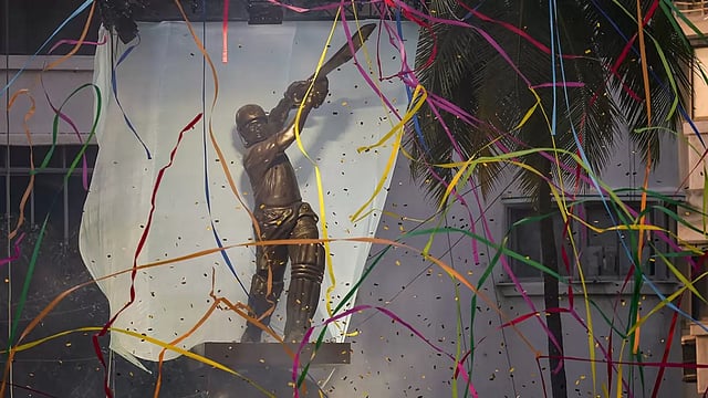 Cricket Legend Sachin Tendulkar's Statue Unveiled At Wankhede Stadium - In Pics