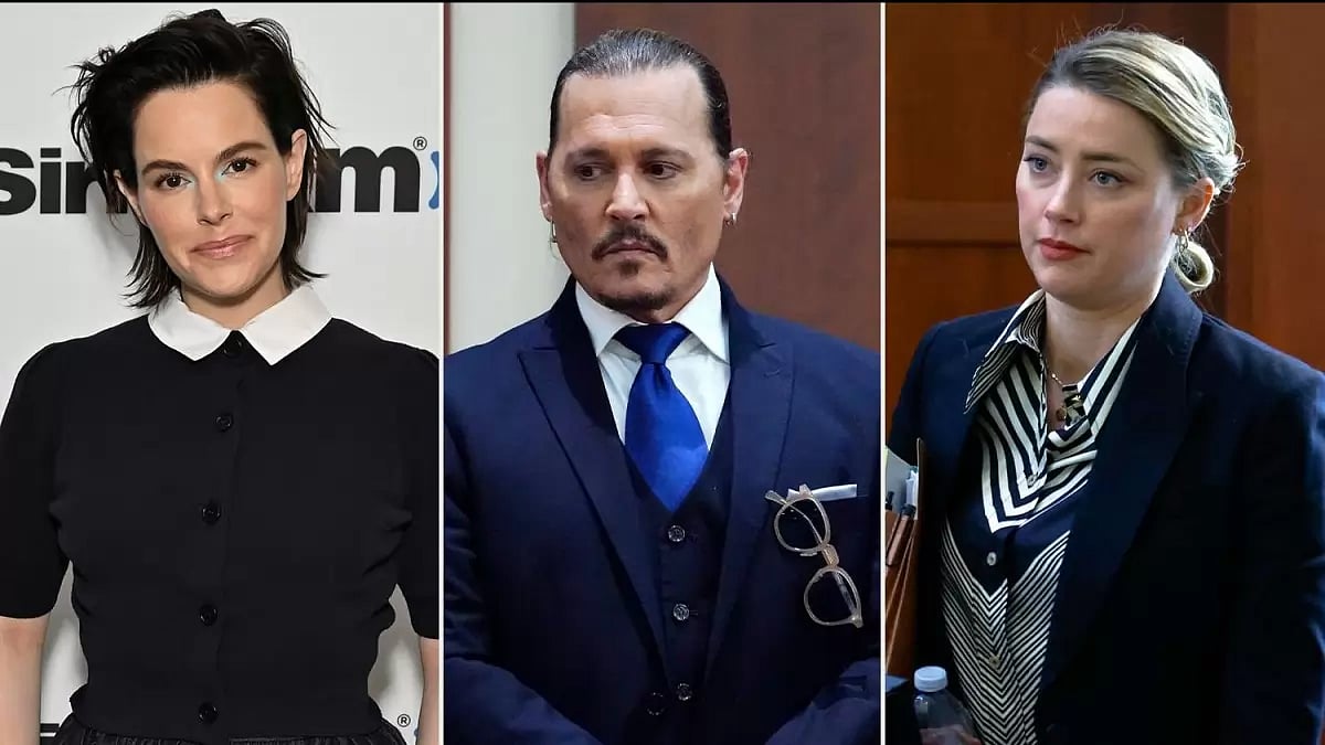 Emily Hampshire, Johnny Depp, Amber Heard