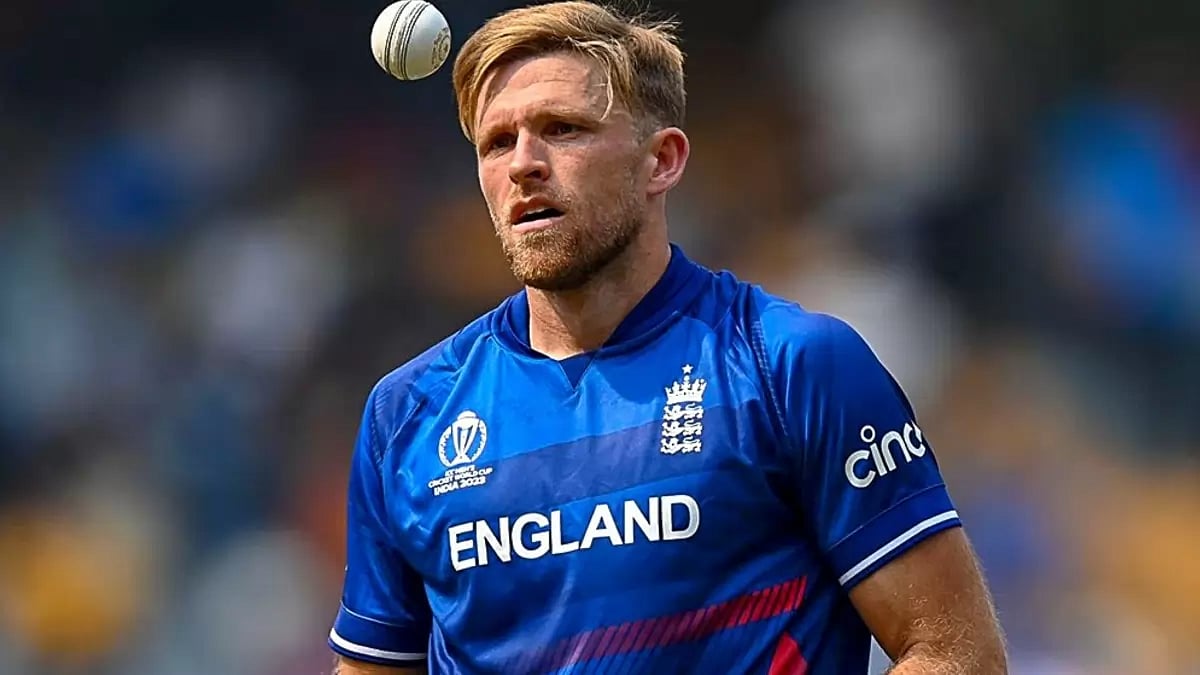 England cricketer David Willey - null