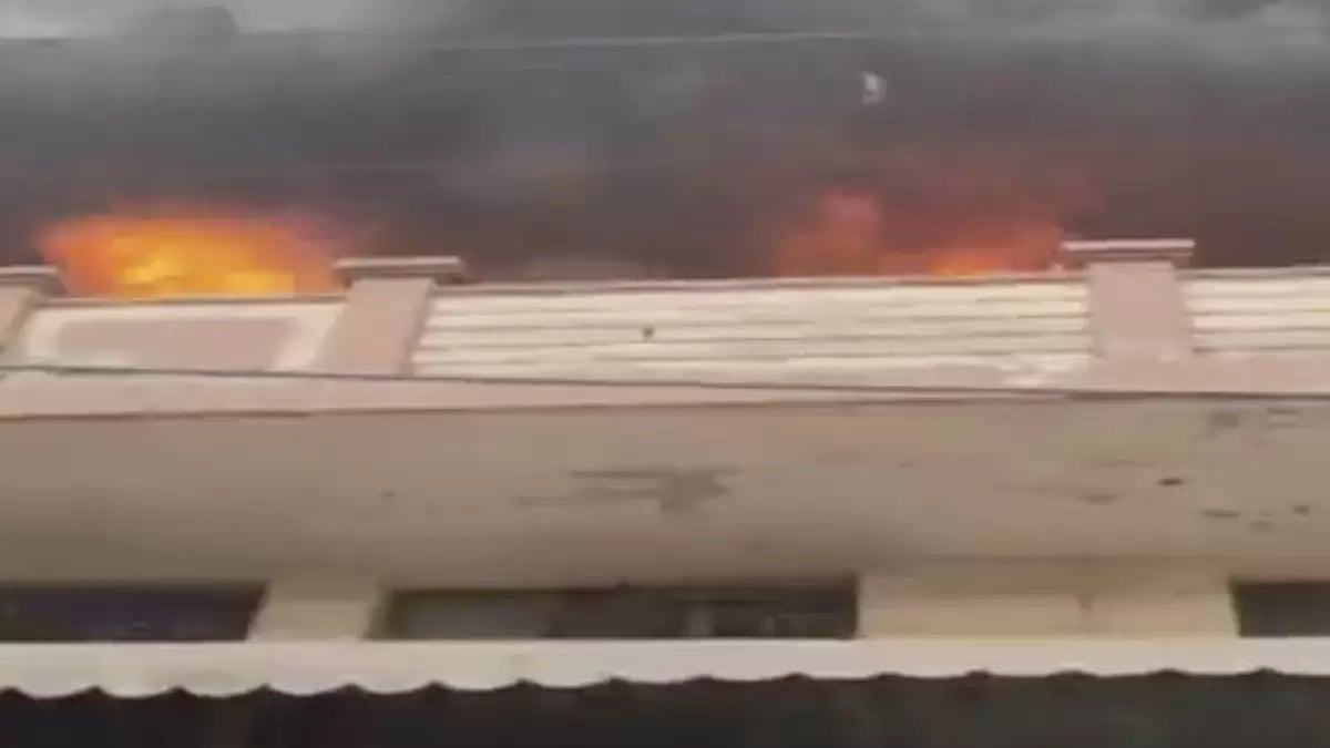  Fire breaks out at factory in Delhi's Bawana